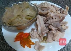 榨菜炒猪肚的做法图解2