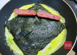 香肠海苔蛋卷的做法图解5