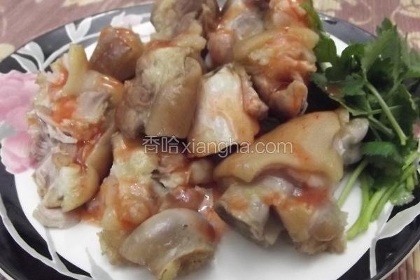 清蒸椒麻猪脚