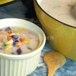 蔬菜鸡肉浓汤的做法[图]