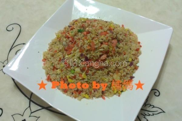 鲑鱼炒饭