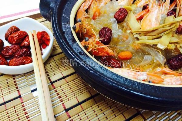 麻油虾宽粉煲