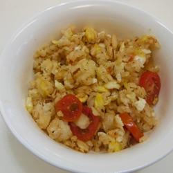 蒜香番茄蛋炒饭的做法[图]