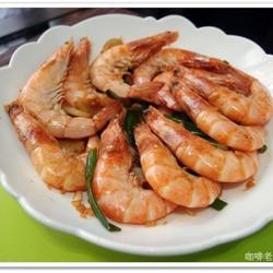 白虾料理葱烧虾的做法[图]