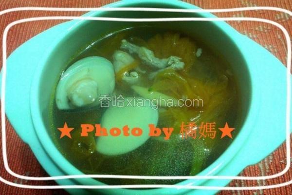 金针蛤蜊汤