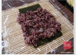 海苔紫米饭团的做法图解4