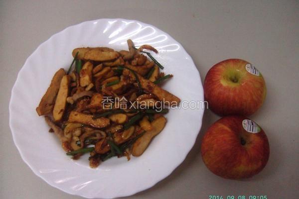 韭菜花炒豆干肉丝