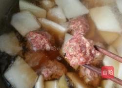 羊肉丸子氽冬瓜。的做法图解11