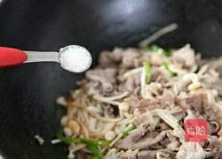 金针炒肥牛的做法图解7