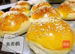汉堡胚，餐包的做法图解7