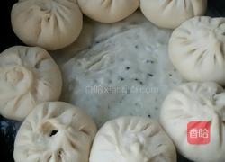 雪里蕻馅生煎包。的做法图解11