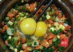 玉米胡萝卜鸡蛋饼的做法图解4