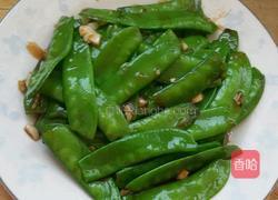 清炒荷兰豆。的做法图解4