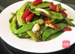 腊肉炒荷兰豆的做法图解3