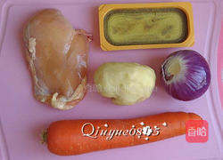 咖喱鸡肉 的做法图解1