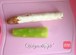 清炒山药莴笋的做法图解2