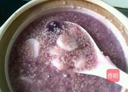 小米紫薯山药粥的做法图解3