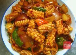 豆瓣酱爆鱿鱼的做法图解9