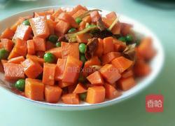 豌豆粒炒胡萝卜的做法图解6