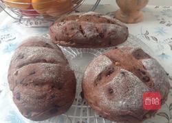 全麦核桃巧克力软欧的做法图解5