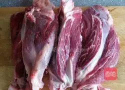 Soy beef, soy beef tendons.Illustration of how to make 1