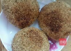 烤芝麻饼。的做法图解4