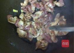 菜花炒肉的做法图解3