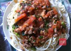 Illustration of how to make tomato noodles 3