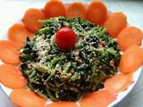 芝麻酱拌菠菜花生的做法[图]