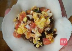 西红柿水晶蒸饺。的做法图解6