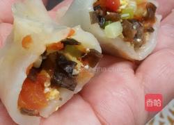 西红柿水晶蒸饺。的做法图解7