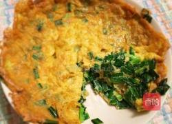 韭菜鸡蛋饼的做法图解8