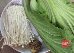 蛤蜊芥菜心汤的做法图解2