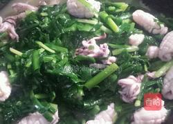 久菜炒鱿鱼的做法图解3