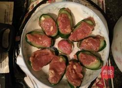 青瓜蒸肉片的做法图解3