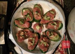 青瓜蒸肉片的做法图解4