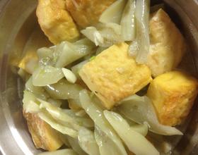 白茄子煲黄豆腐[图]