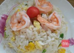 虾仁炒饭。的做法图解5