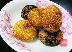 红豆馅芝麻饼的做法图解13