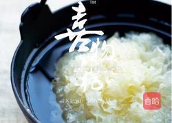 皂角米銀耳羹的做法图解2