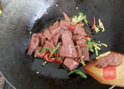 炒猪血的做法图解4