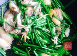 墨鱼仔韭菜苔的做法图解4