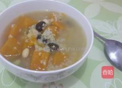 南瓜五彩豆粥的做法图解5