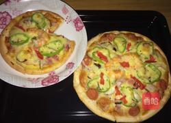 鲜虾培根披萨?的做法图解7