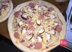 鲜虾培根披萨?的做法图解3