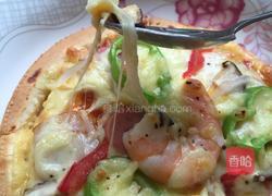 鲜虾培根披萨?的做法图解6