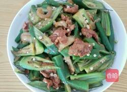 醋溜肉片黄秋葵的做法图解3
