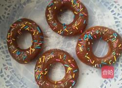 巧克力彩针甜甜圈。的做法图解7