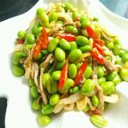 毛豆米炒肉丝的做法[图]