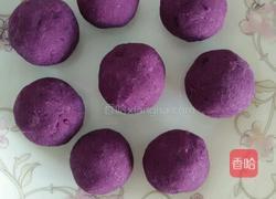 紫薯糯米丸子的做法图解2
